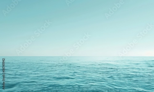 Wallpaper Mural  Vivid Ocean Scene with Clear Horizon Torontodigital.ca