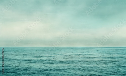 Wallpaper Mural  Tranquil Ocean Scene with Horizon Line Torontodigital.ca