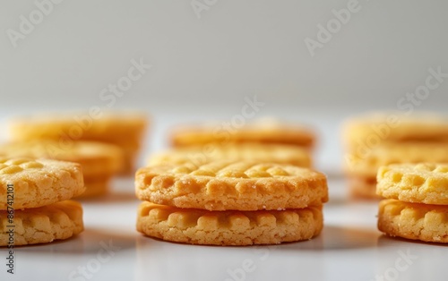  Crisp Crackers: A Batch of Freshly Made Golden Brown Biscuits