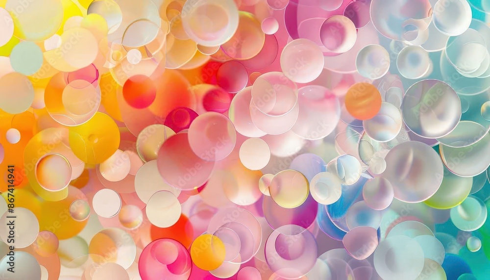 Vibrant, Colorful Bubbles Abstract Background Vibrant, Colorful Bubbles Abstract Background