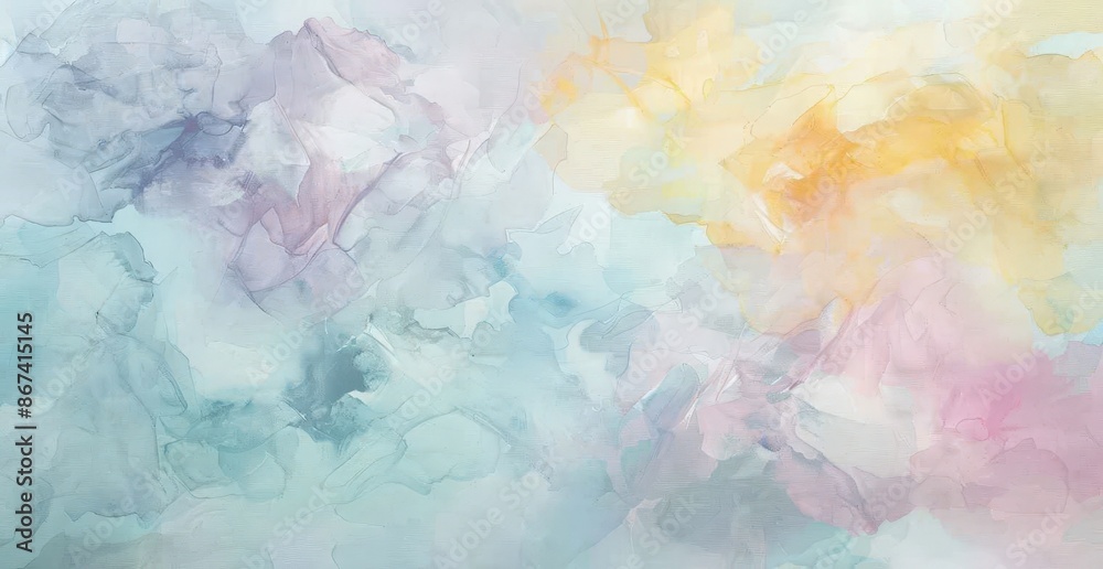 Abstract Art Landscape, Watercolor Sky Background Abstract Art Landscape, Watercolor Sky Background