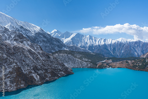 Shey Phoksundo Lake, Ringmo Lake - Shey Phoksundo National Park - Dolpo - Western Nepal