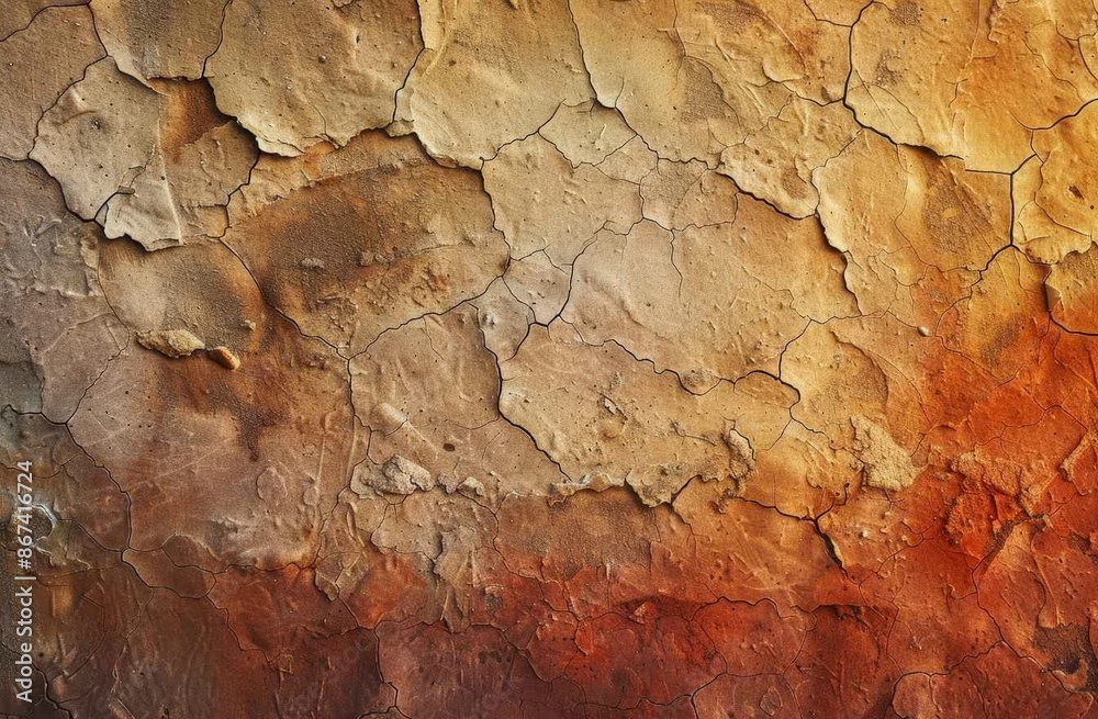 Texture Art: Rough, Peeling Paint Wall, Abstract Background for Advertising, Interior Design. Texture Art: Rough, Peeling Paint Wall, Abstract Background for Advertising, Interior Design.