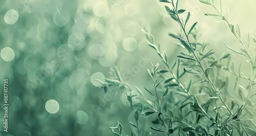  Nature's Blurred Beauty: A Close-Up Of Wildflowers Against a Blurry Green Backdrop