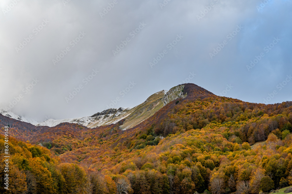 Fototapeta premium Molise, Mainarde. Autumn landscape. Foliage