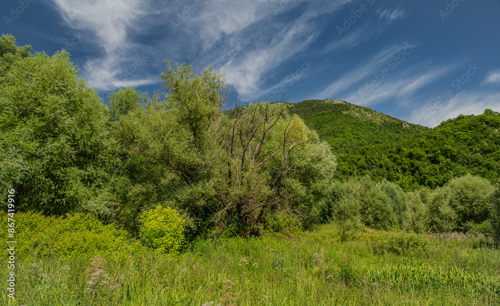 Posta Fibreno lake nature reserve, Frosinone, Italy Posta Fibreno lake nature reserve, Frosinone, Italy
