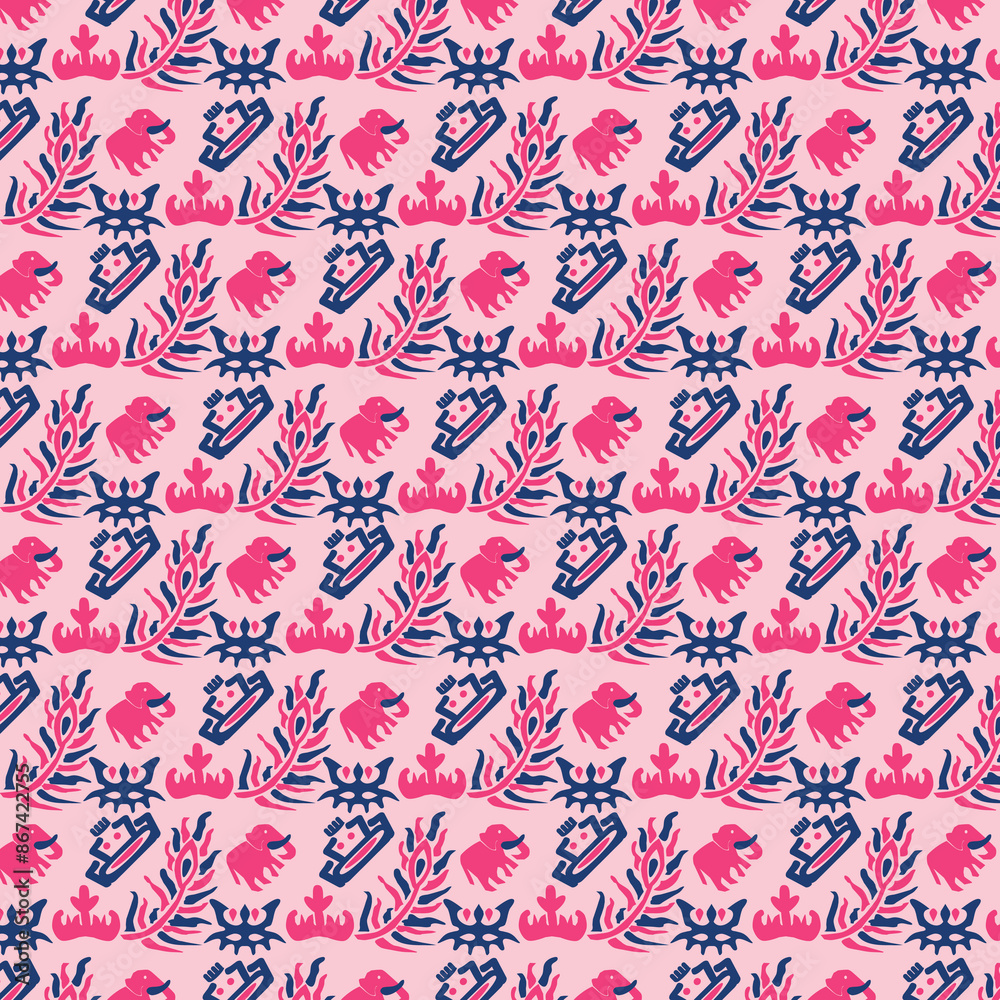 Obraz premium Indonesian Songket Pattern Background 