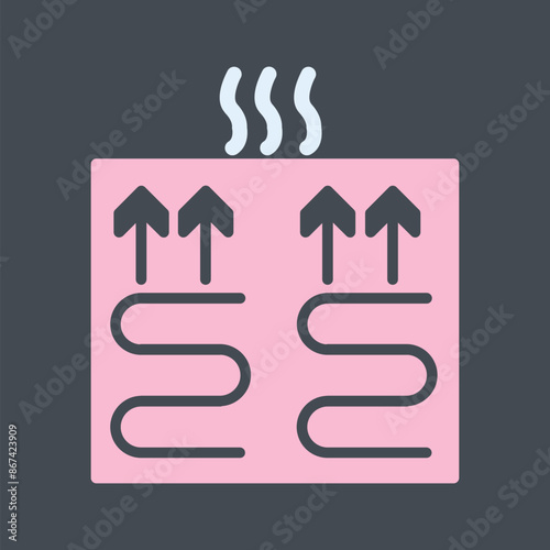 Underfloor Heating Vector Icon