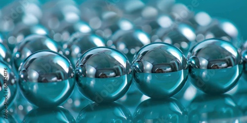  Vibrant Bubble Balloons against a Light Blue Background