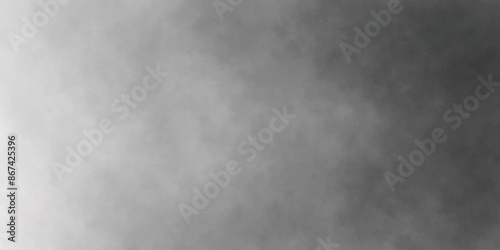Black and white abstract grunge isolated vapour mist overlay smoke cloud paper texture with grain noise decorative vintage vector background.
