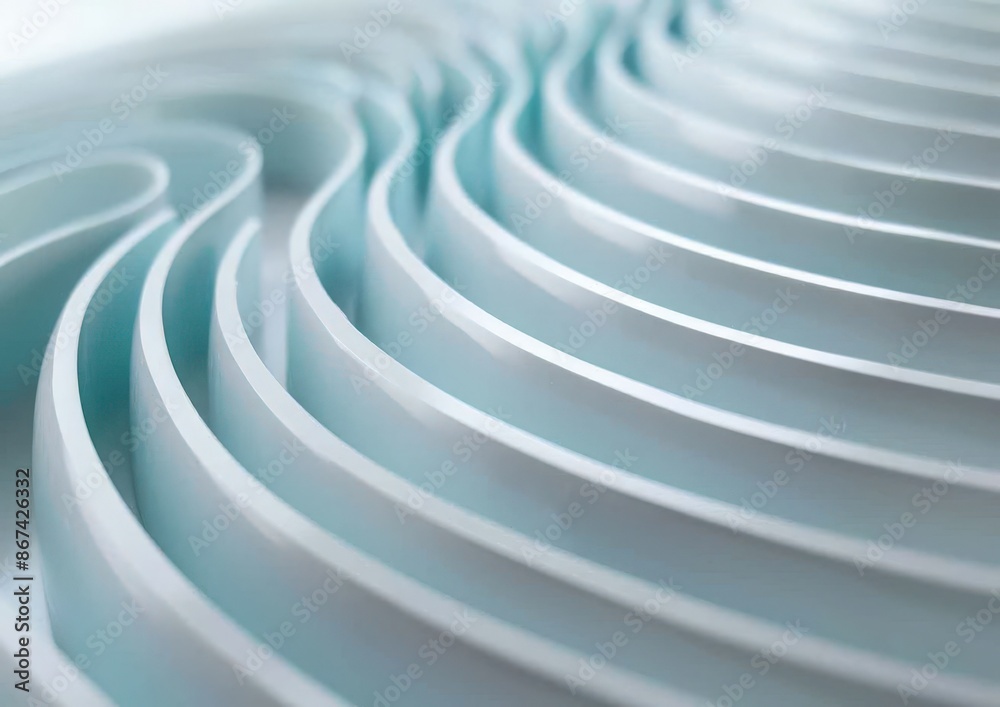 3D Plastic Wavy Ridges Design 3D Plastic Wavy Ridges Design