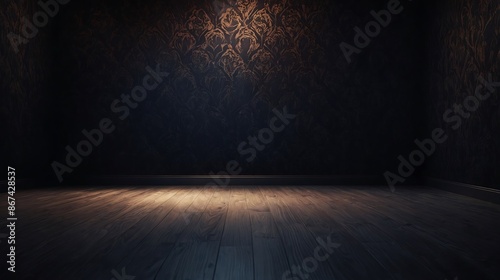dark room with floor