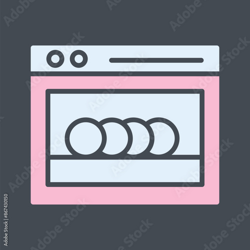 Dishwasher Vector Icon