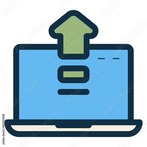 upgrade software laptop icon