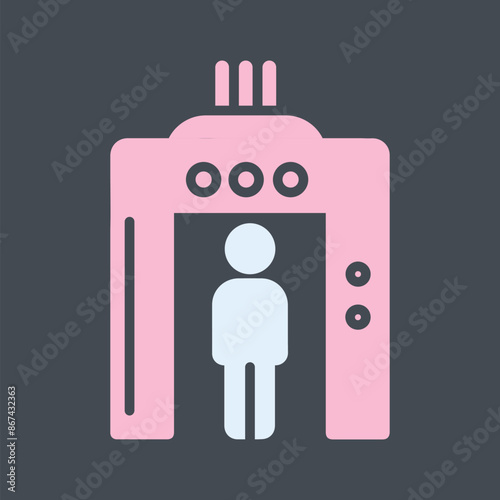 Airport Security Vector Icon