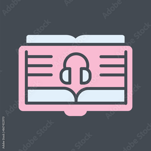 Audio Book Vector Icon