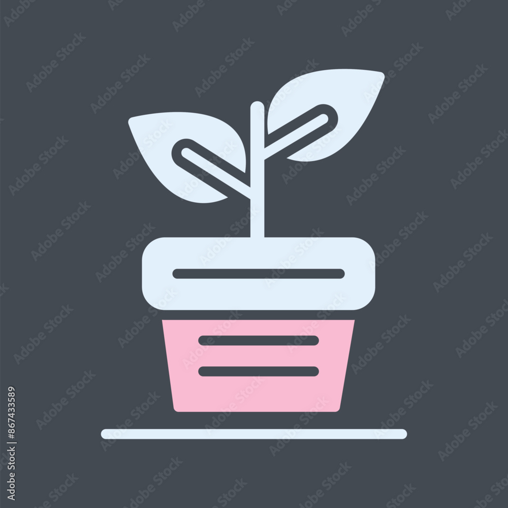 Plant Pot Vector Icon Plant Pot Vector Icon