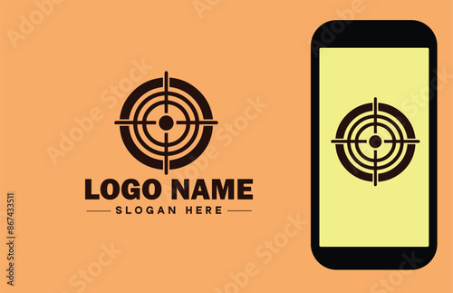 radar icon Radio detection Radio echo Microwave radar flat logo sign symbol editable vector