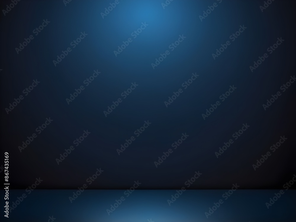 Obraz premium Gradiant Textured Blue Dark Studio Background