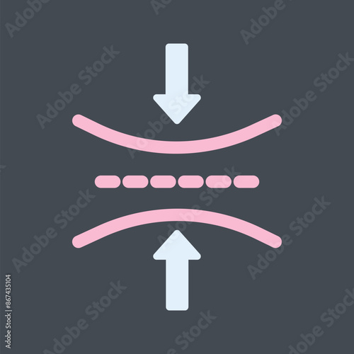 Elasticity Vector Icon