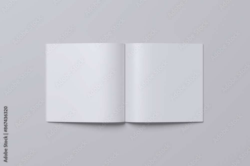 Top View Blank Square Open Magazine
Top View Blank Square Open Magazine