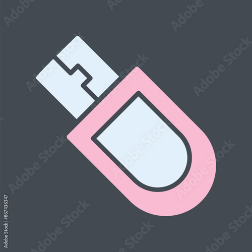 Bitcoin USB Device Vector Icon