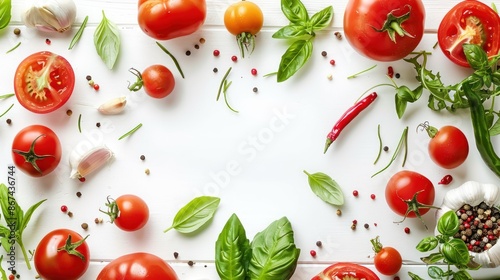 Red and Green Fresh Ingredients for Cooking