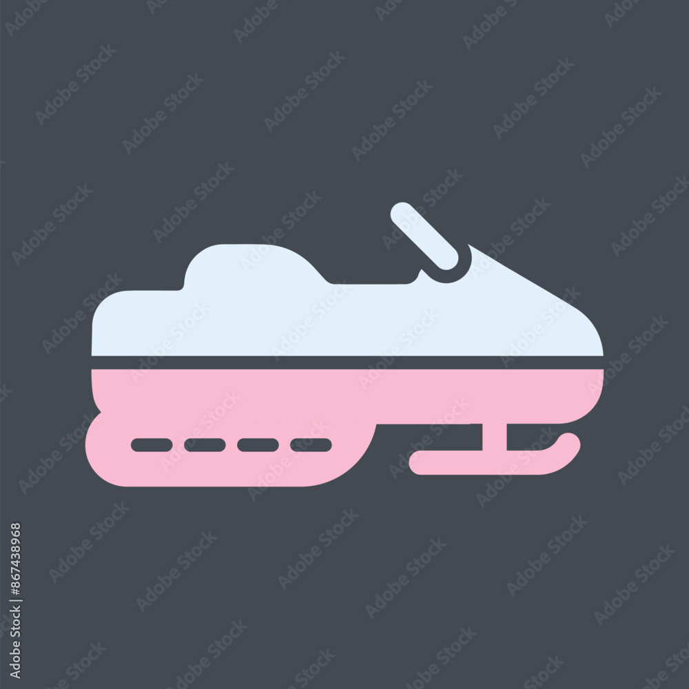 Snowmobile Vector Icon Snowmobile Vector Icon