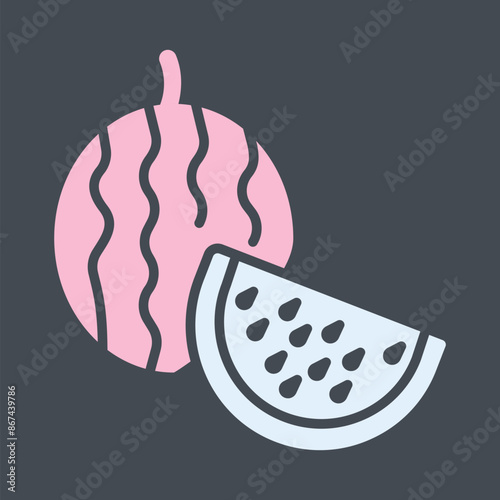 Watermelon Vector Icon