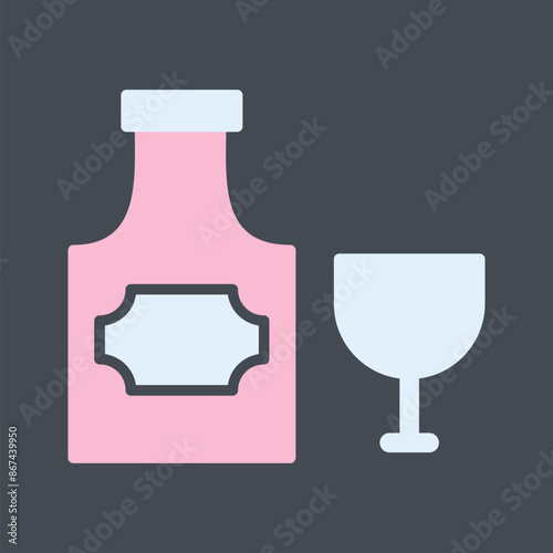 Bottle of Rum Vector Icon