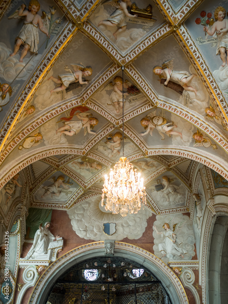 Obraz premium Celling detail of Luzern Franciscan Church