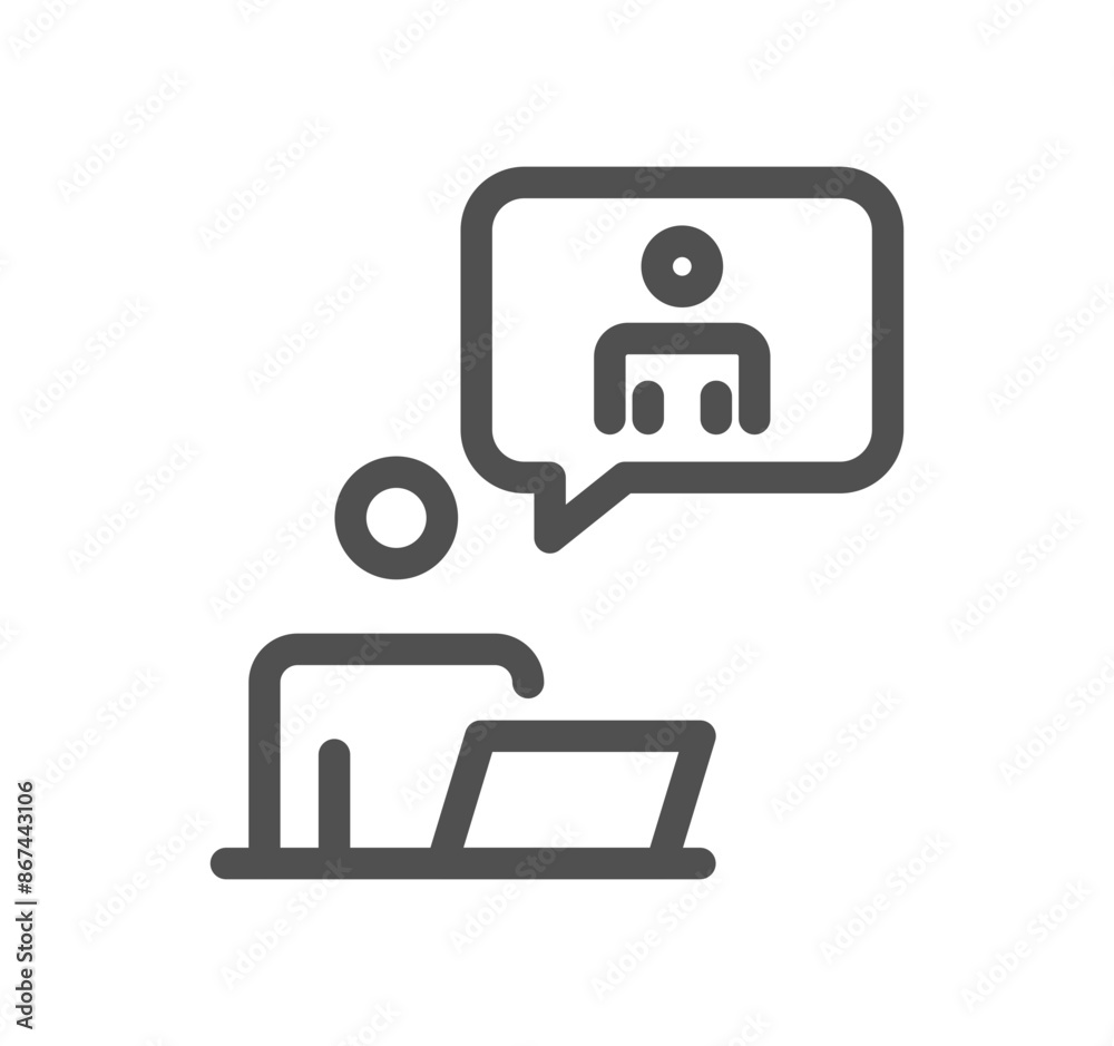 Business to business icon outline and linear vector.
Business to business icon outline and linear vector.