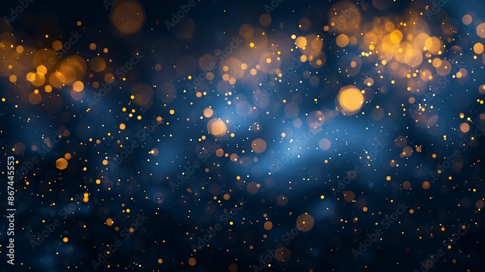 Abstract Bokeh Background with Orange and Blue Sparkles Abstract Bokeh Background with Orange and Blue Sparkles