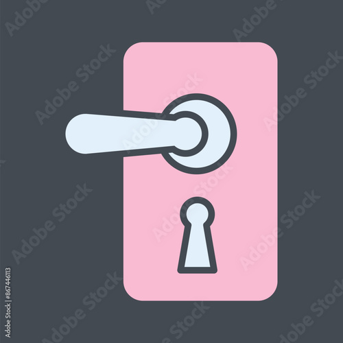 Door Lock Vector Icon