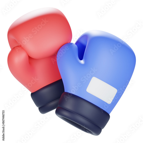 boxing 3d icon illustration