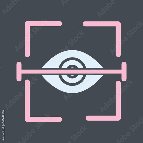 Eye Scan Vector Icon