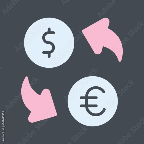 Currency Exchange Vector Icon