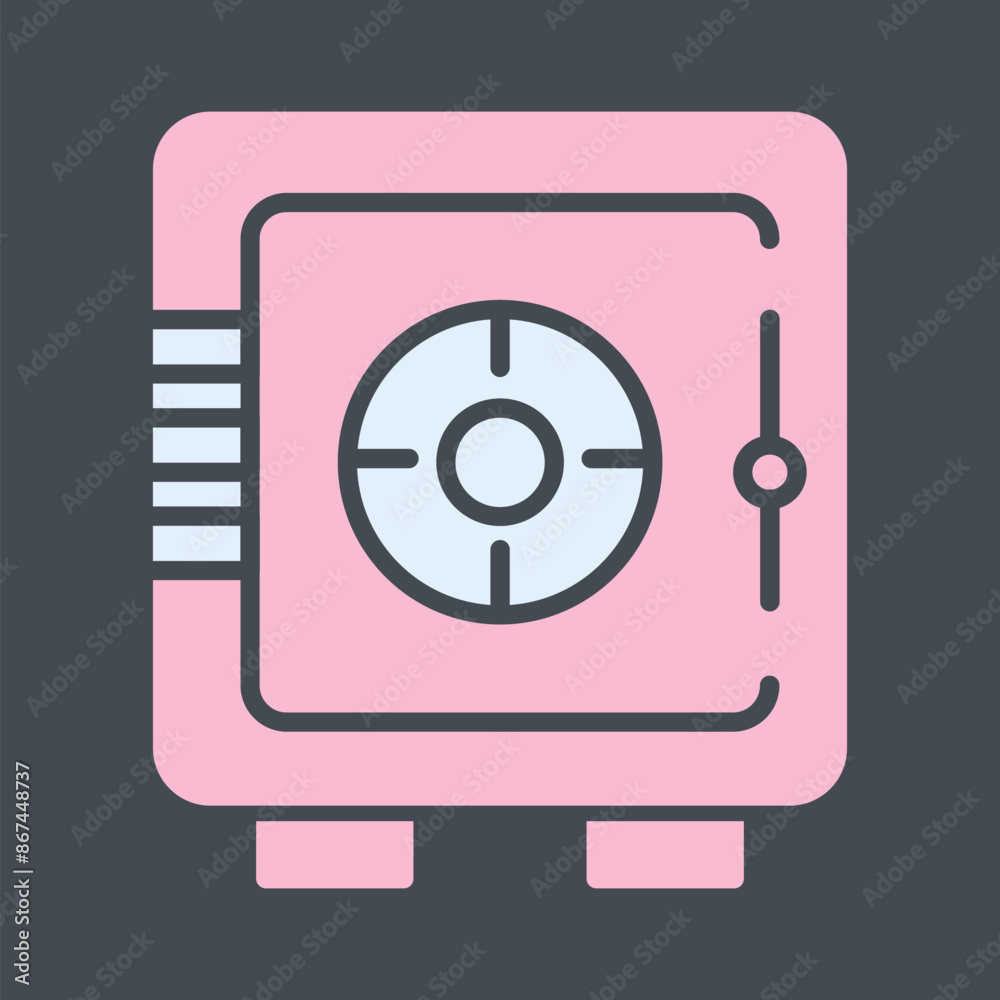 Safe Box Vector Icon Safe Box Vector Icon