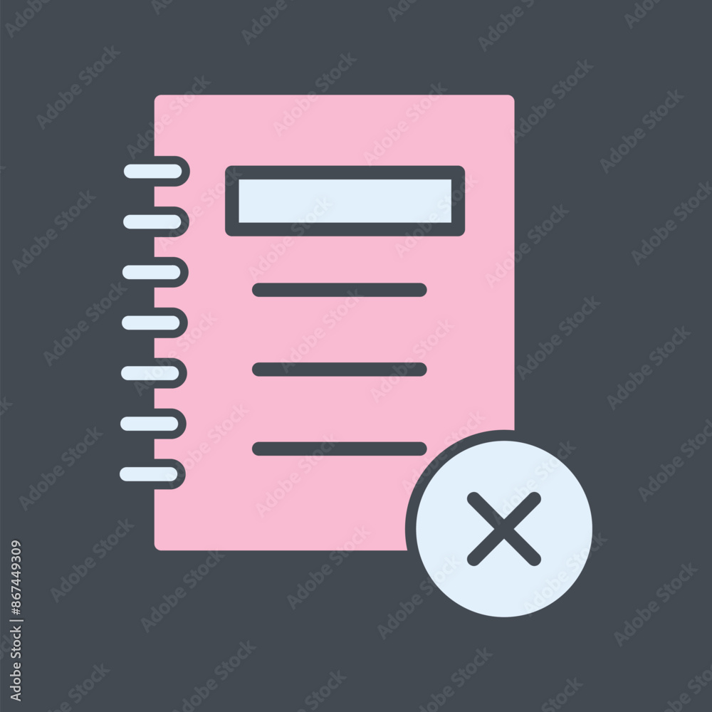 Unchecked Notes Vector Icon