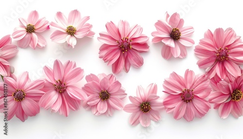 Wallpaper Mural  Pink Flowers on a Surface Background Torontodigital.ca