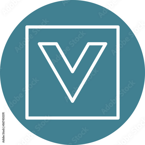 scrolldown Vector Line White Circles Multicolors