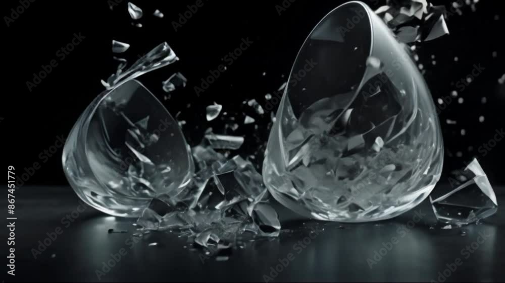Water crown splash. On black background side view glass full hd 4k best video download Water crown splash. On black background side view glass full hd 4k best video download