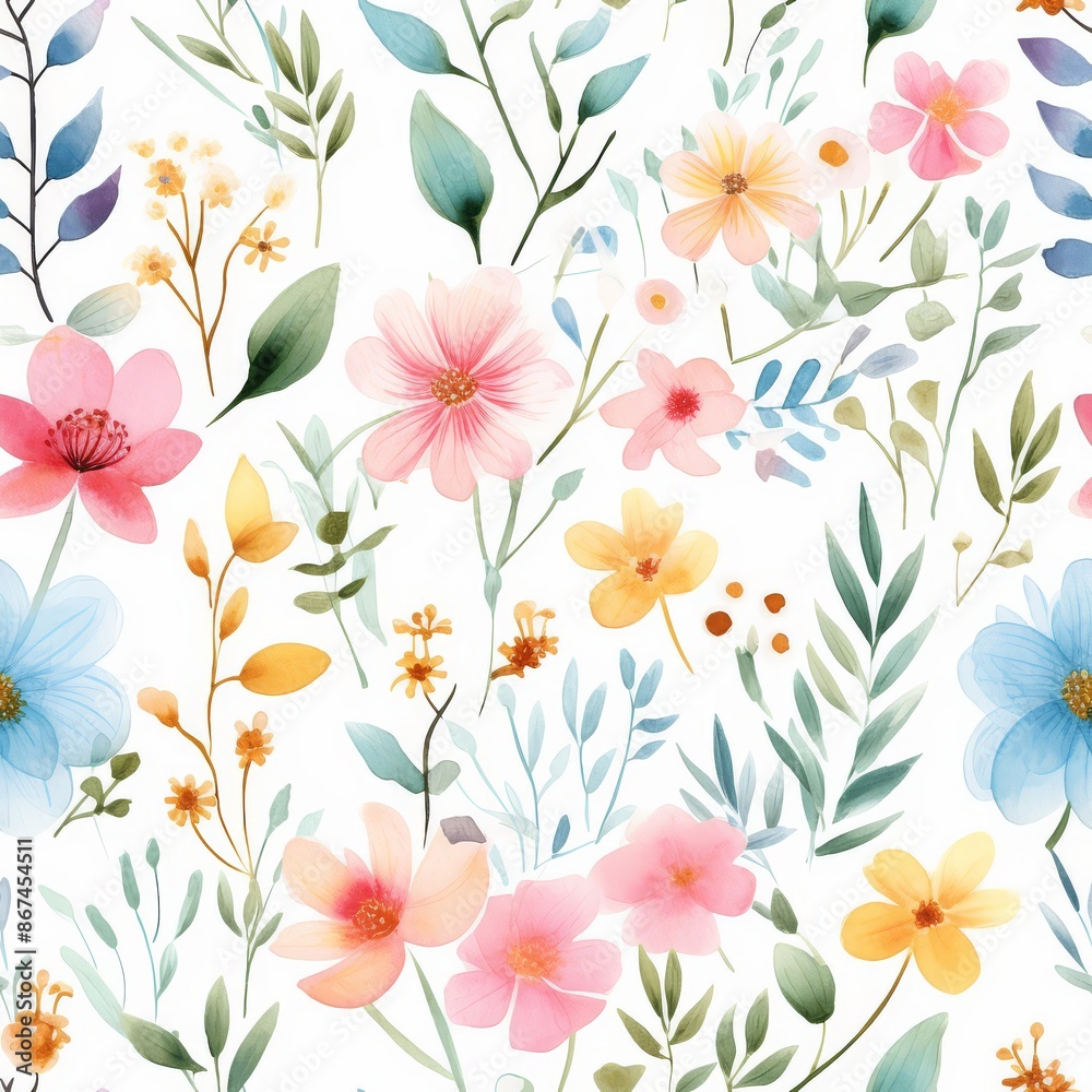 Simple yet Powerful Composition of Flower Petals and Leaves