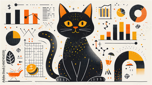 猫と投資のイメージ