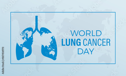 World lung cancer day vector concept for banner, poster, background template design.