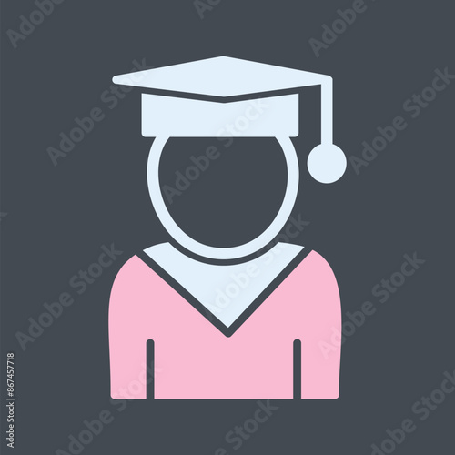Female Student Vector Icon