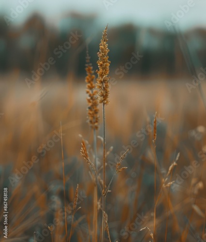  Serene Wildflower Field at Dusk