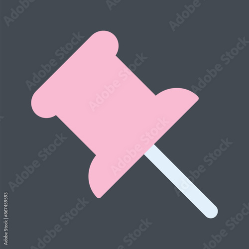 Push Pin Vector Icon