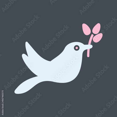Cute Bird Vector Icon