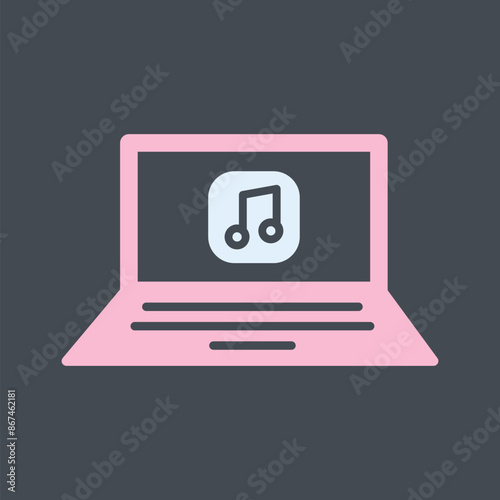 Play Music Vector Icon